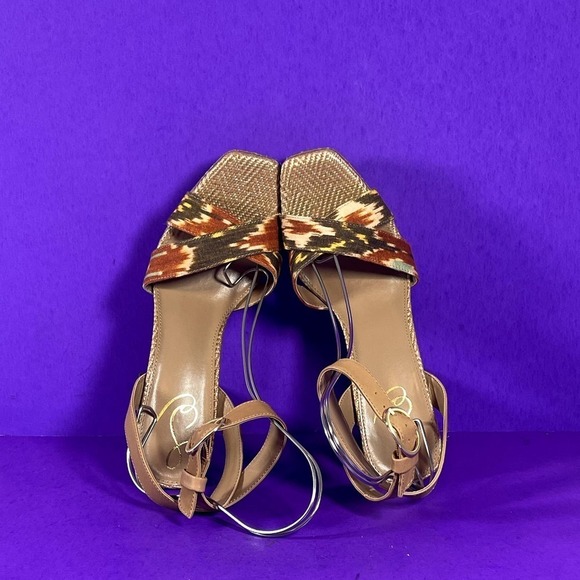 Sam Edelman Women's Sunset Orange Multi-Color Nolita Platform Sandal Shoe Sz 9.5 - Picture 7 of 8